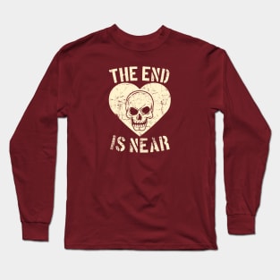 The End is Near, Skull in a Heart Long Sleeve T-Shirt